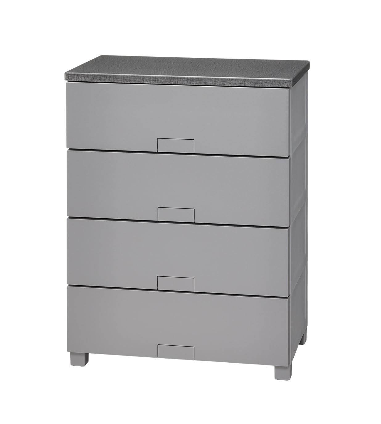 天馬 チェスト 完成品 フィッツチェスト フルフラット タンス 幅65×奥行41×高さ85cm 特許取得済み 収納ケース 衣装ケース 日本製 再生材配合 サステナブル【色 グレー】【型番 6504】