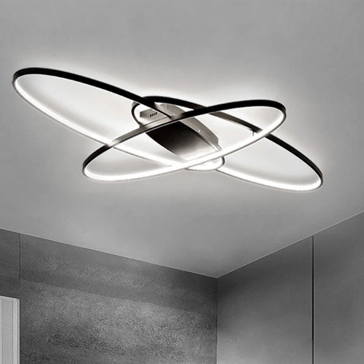 Lustre Moderne à LED : Ajustez la Lumière de Votre Chambre à Distance