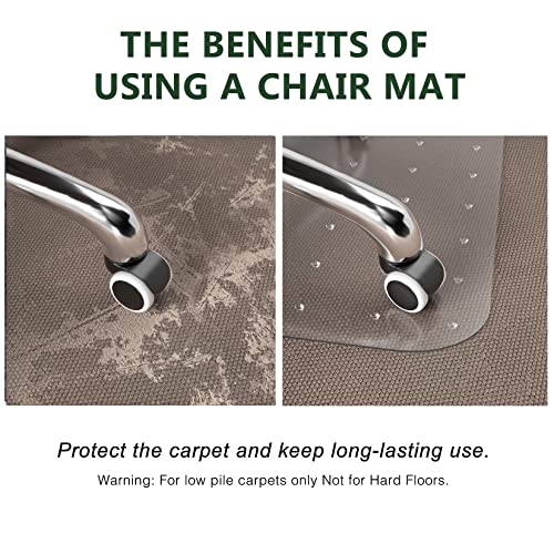FuturHydro Office Chair Mat for Carpet, 46" x 60" Clear Office Home Floor Protector Mat, Transparent Mats for Office, Home and Gaming Floors (Rectangle) by FuturHydro - Image 4