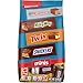 SNICKERS, TWIX, MILKY WAY & 3 MUSKETEERS Minis Milk Chocolate Bars Variety Pack, Party Size, 19.49 Oz Bulk Bag