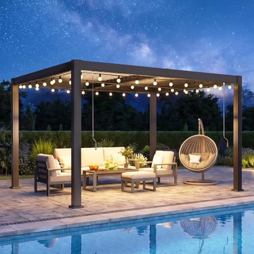 FansaFurn 10×12 Aluminum Pergola