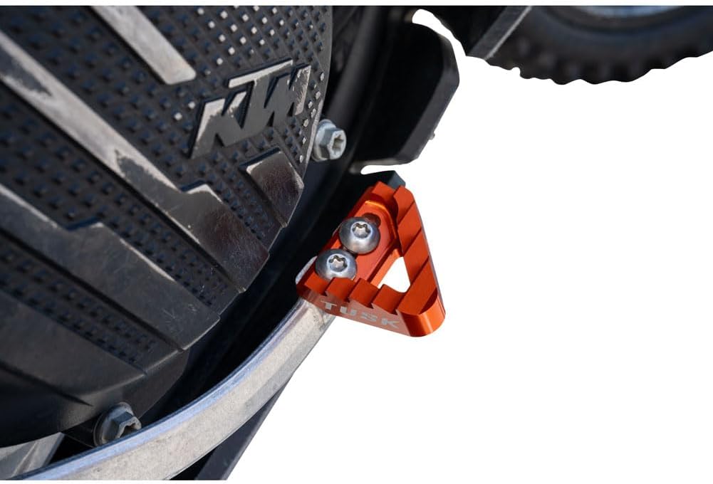 Tusk Brake Pedal Replacement Tip Orange Compatible with KTM 300 XC-W 2019-2026/300 XC 2020-2026/350 SX-F 2016-2026/250 SX-F 2016-2026