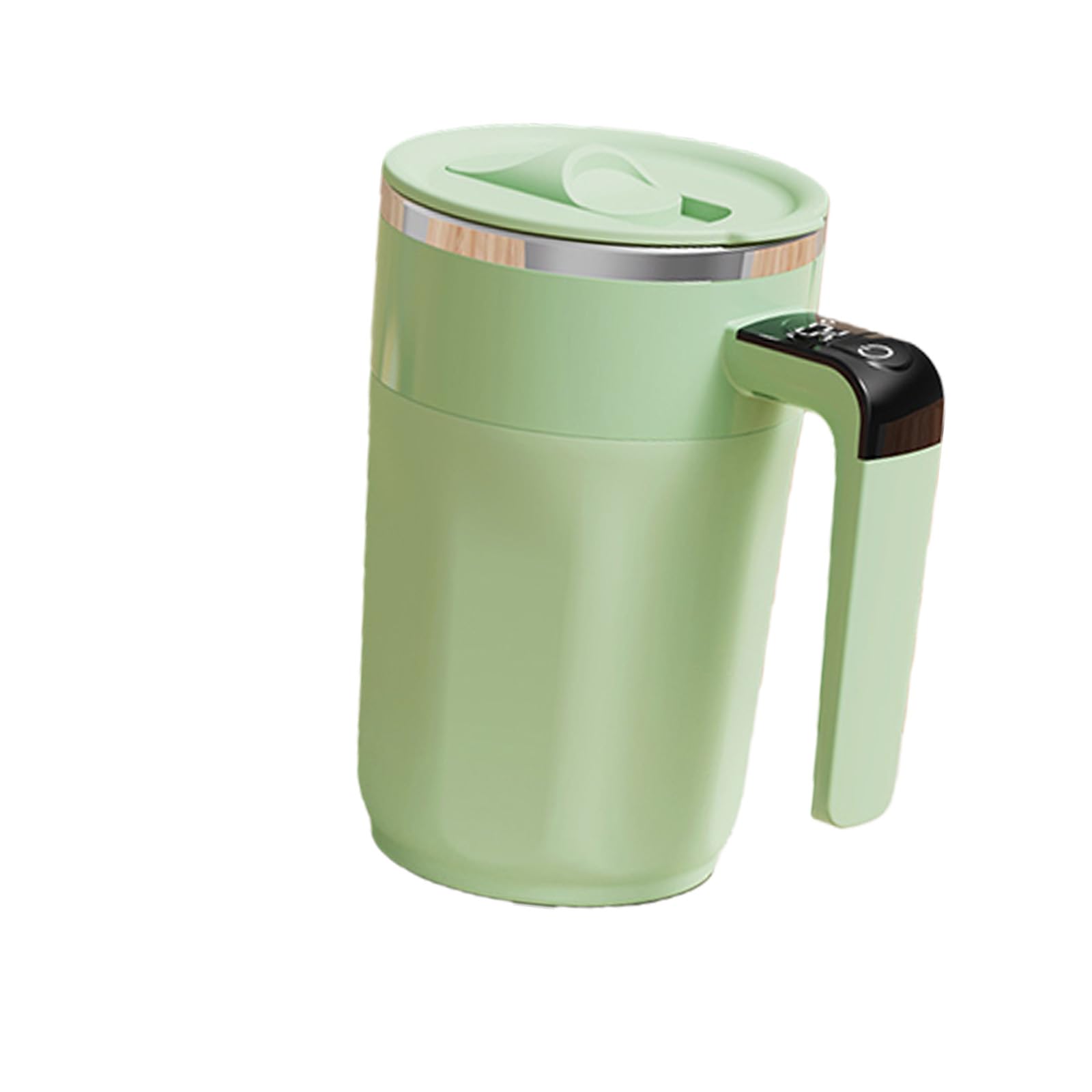 MALSSE 400ML Stirring Cup Intelligent Thermostat Digital Readout Auto Mixing Systems for Home 316 Nonrust Steel Home Stir Cup