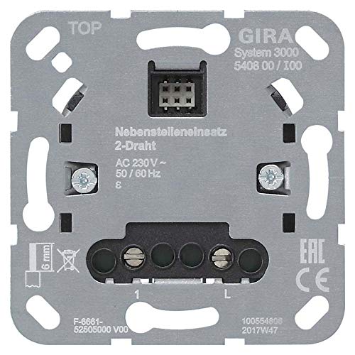 Preisvergleich Produktbild Gira Nebenstelleneinsatz 540800 2-Draht Einsatz, Metall