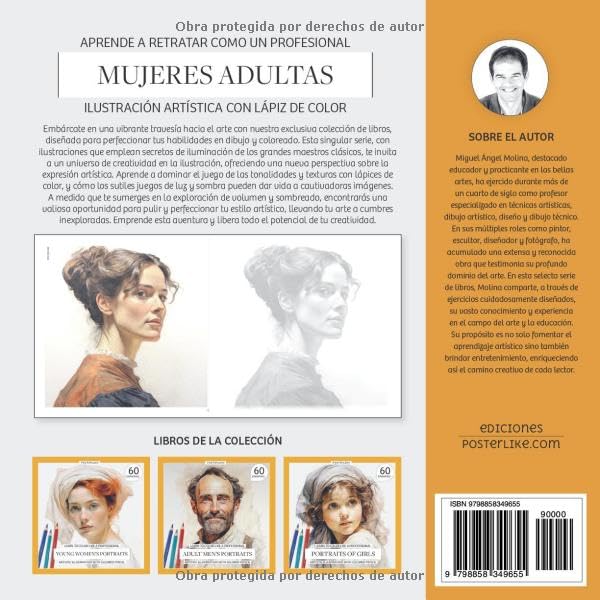 Miniatura 2 de Aprende a retratar como un profesional mujeres adultas. Ilustración artística con Lápiz de color Técnicas Maestras para Plasmar la Esencia de la ...