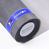 🔵 QUALITÀ SUPERIORE - Rete per zanzariera (200x240 cm) in fibra di vetro rivestita in PVC di alta qualità, resistente ai raggi UV, alla corrosione, allo strappo e alle lacerazioni dovute alle unghie di gatti e altri animali.