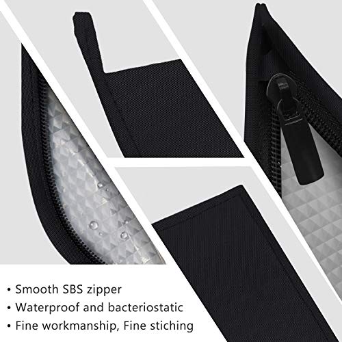 Aosbos Reusable Straws & Cutlery Pouch - Stainless Steel Straws & Chopsticks Case - Portable Travel Utensil Set - Black by Aosbos - Image 5