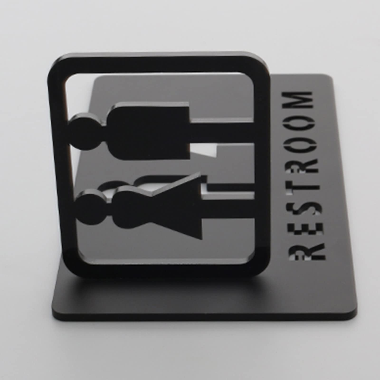 Cartelli in Acrilico per i Servizi igienici, Cartello Decorativo Universale in Acrilico for Porta del Bagno, for Uomini e Donne, for uffici, aziende ristoranti