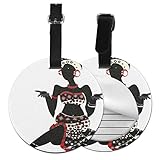 *Design* - Personalized DIY double sided printing custom, removable durable PU strip, attached your luggage bag, daily backpack, briefcase, pet tags etc, easy to attach and remove, easy to find luggage quickly.