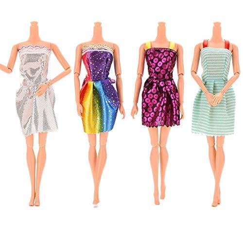 iDream Doll Accessories - Assorted Handmade Fashion Clothes for Dolls (Pack of 12) | Stylish Outfits for 28cm-30cm Dolls for Kids & Doll Collectors 1
