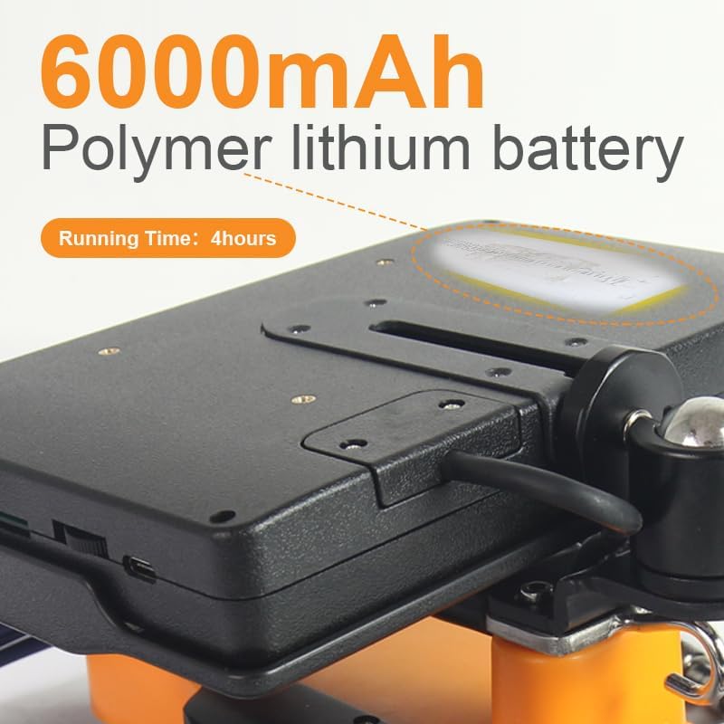 6000mAh Polymer Lithium Battery with 4-hour running time