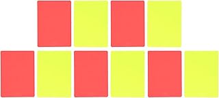 AYNEFY Red and Yellow Football Card, Set of 5 Sports Football Referee Red and Yellow Card, Football Warning and Ejection C...