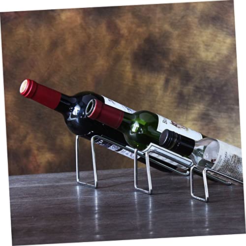 Soporte elegante de hierro para botellas de vino miniatura 6