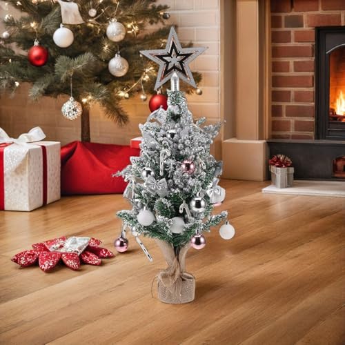 Árbol de Navidad de mesa pequeño para decorar pisos pequeños sin ocupar espacio 8
