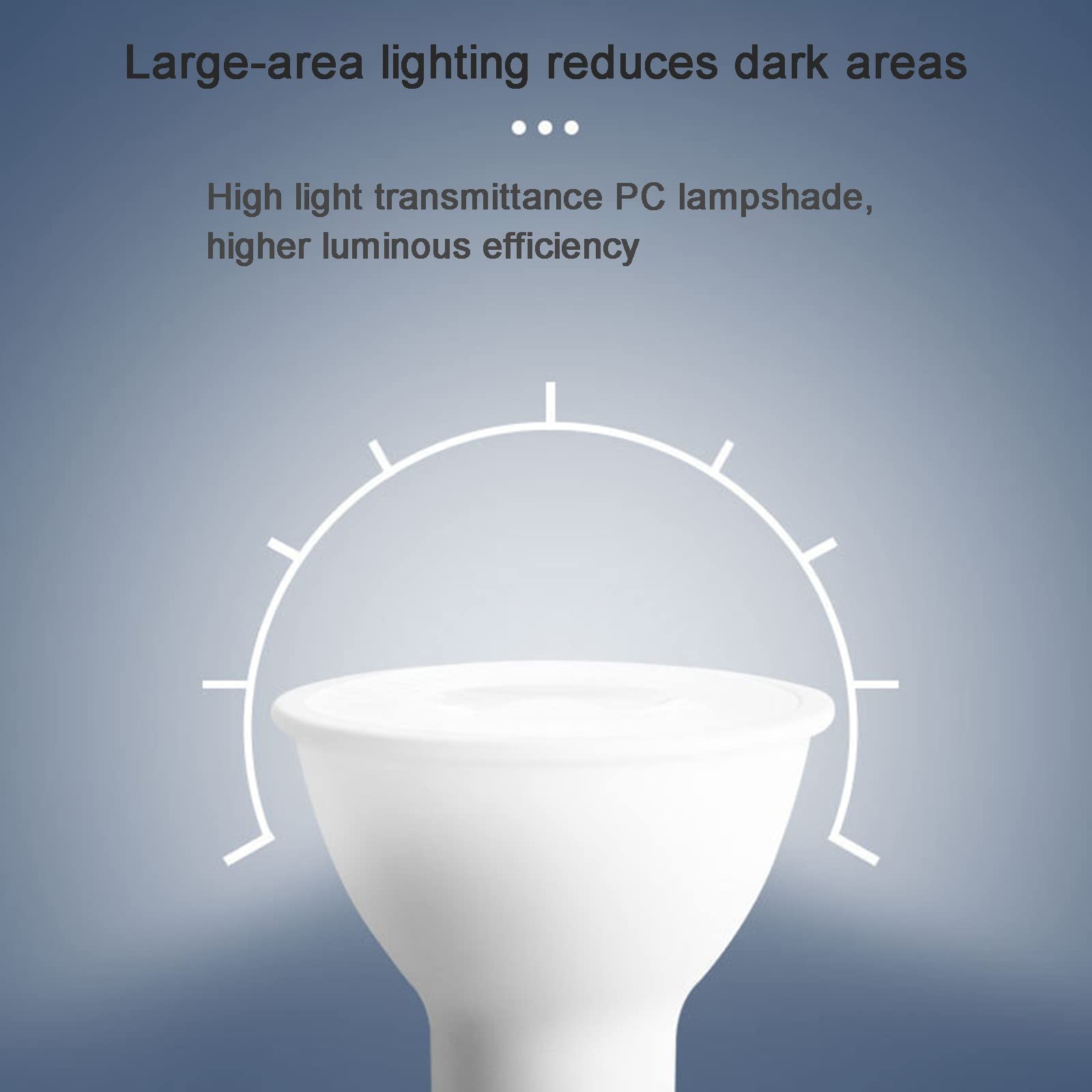 Bombillas LED GU10 6 W 600 LM Blanco frío 6000 K Equivalente a halógeno de 60 W, Repuesto de Bombilla LED para iluminación empotrada en riel, no Regulable, CA 100 V-265 V, Paquete