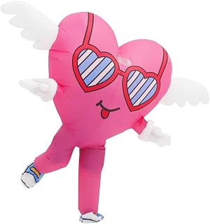 Halloween Inflatable Love Costume for Adults Funny Blow up Heart Suit for Party Cosplay, Parade Mascot