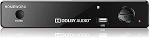 Mediasonic HomeWorx ATSC Digital Converter Box with TV Tuner, TV Recording, USB Multimedia Function (HW-150PVR-Y22)