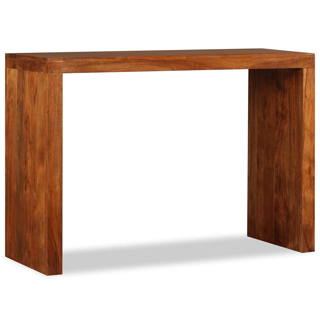 Générique Tavolo consolle in legno massiccio acacia finitura miele 110x40x76 cm | Realizzato a mano, legno duro tropicale, piano robusto, ideale come credenza o tavolo da corridoio