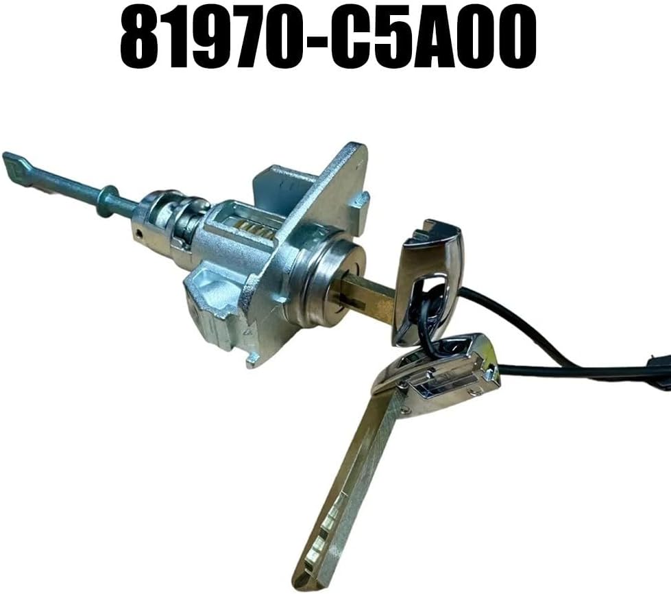 Front Left Door Lock Cylinder with Keys Sorento 2016-2020, Replacement 81970-C5A00, Black Finish, Install