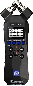 Zoom H1essential Gravador estéreo prático com flutuador de 32 bits, acessibilidade, microfones X/Y, gravação em cartão SD, microfone USB, portátil, para músicos, podcasters, cineastas e criadores de