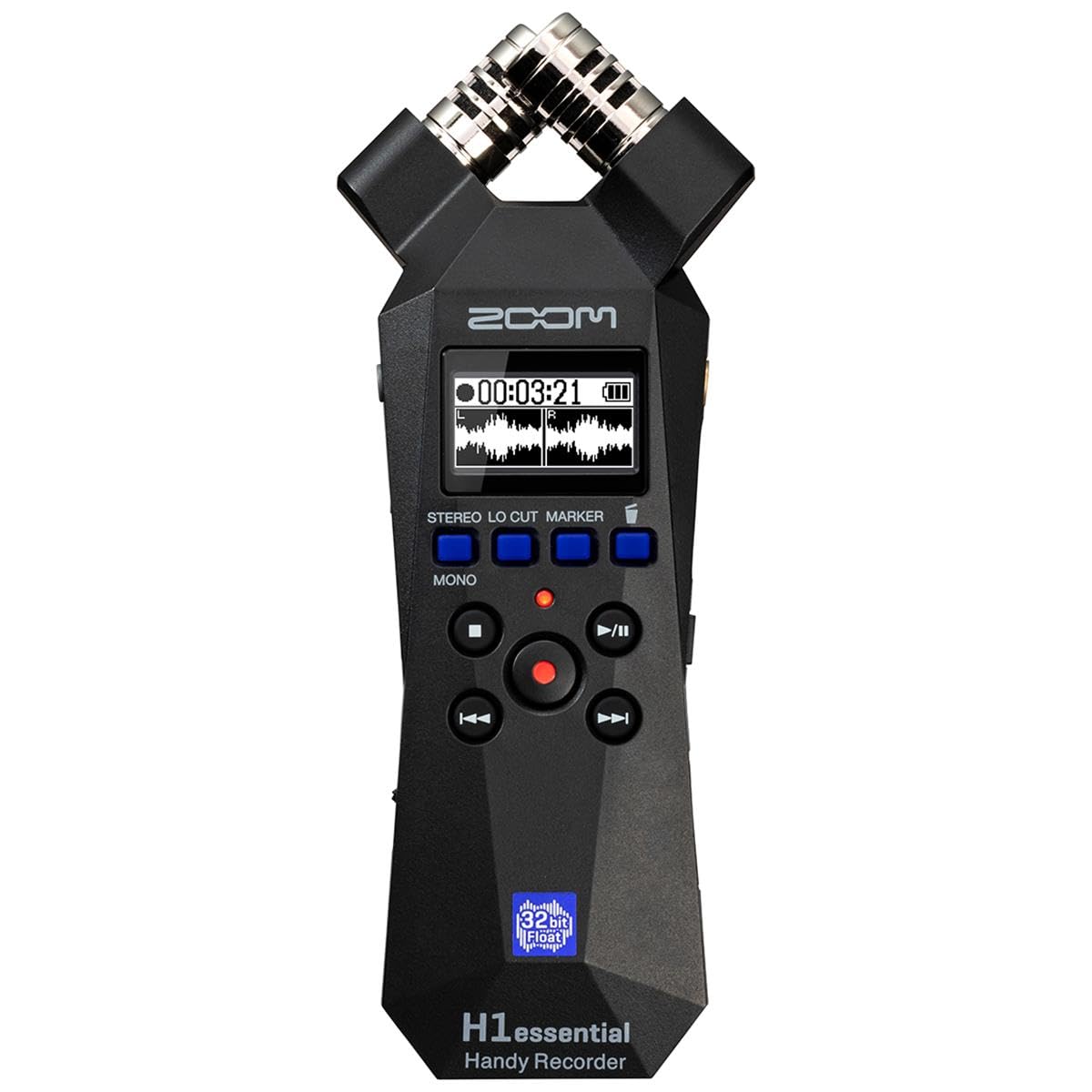 Zoom H1essential Stereo Handy Recorder with 32-Bit Float, Accessibility, X/Y Microphones, Record to SD Card, USB Microphone, Portable, for Musicians, Podcasters, Filmmakers, & Content Creators