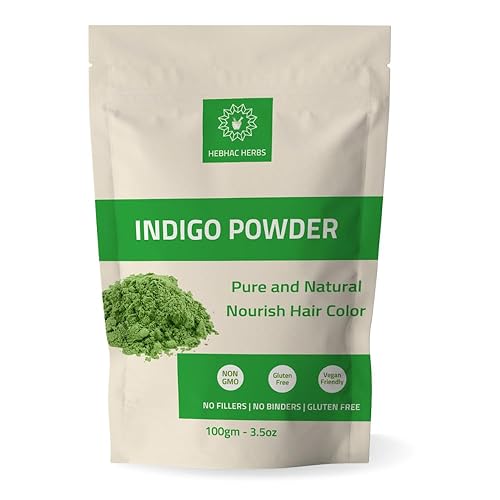 Miniatura 2 de Polvo índigo para tinte de cabellobarba  Color de cabello índigo natural para cabello negro y oscuro  Indigofera Tinctoria  Tinte en polvo natural