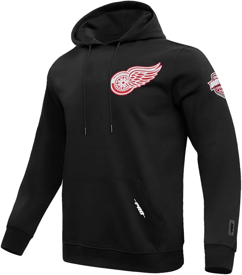 Pro Standard Mens NHL Classic Chenille Pull Over Hoodie - Image 3