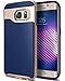 Caseology Wavelength Series Textured Pattern Grip Cover Case for Samsung Galaxy S6 Edge - Standard Packaging - Navy Blue