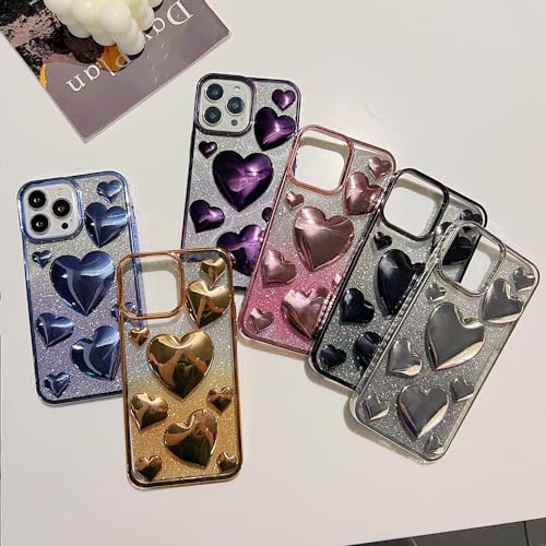 Coque iPhone 13 Pro antichoc silicone transparent paillettes or protectrice