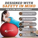 SmarterLife Exercise Ball Yoga Ball for Fitness, Balance, Stability, or Pregnancy, Gym Ball for Core Workout, Physical Therapy, Yoga Ball Chair for Office, Anti-Slip Anti-Burst - Image 5