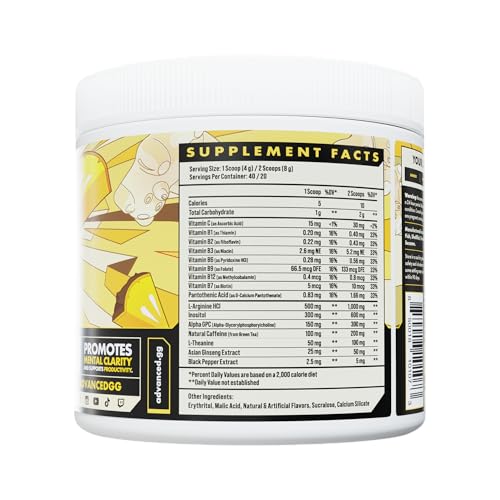 Image of Advanced Focus Powder - White Gummy Bear