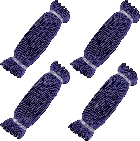 Lot de 4 sangles rondes 3m pour levage et grue de chantier
