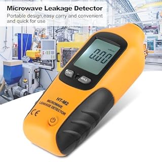 Microwave Detector, Digital LCD Display Microwave Leak Detector, Built in Alarm Function, HT-M2 EMF Meter for Home Microwave Oven Testing （Battery Not Included