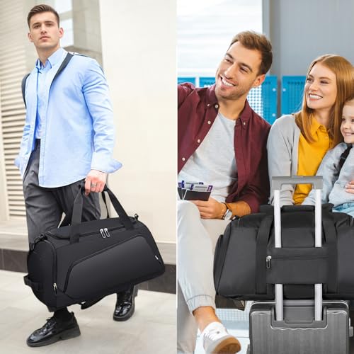 Bolsa deporte con compartimento para zapatos Cozary para separar la ropa sucia en el gym 7