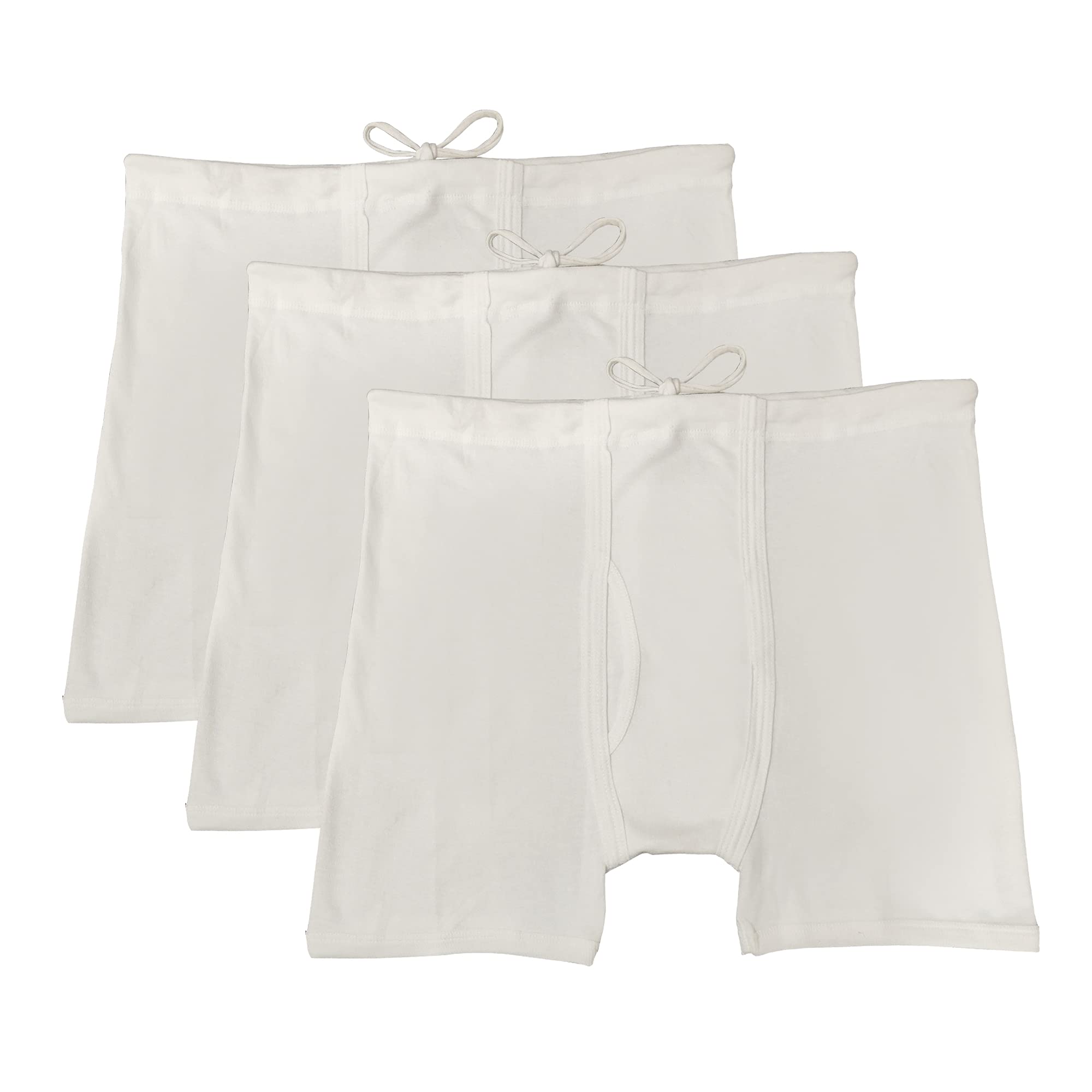 SILVER STORKMen's White Interlock Cotton Underwear/Trunk with Strings (Nada Underwear)