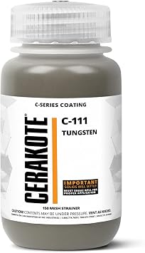 CERAKOTE  Air Cure C-Series Coating- Our Ceramic Technology Combines Performance with Color on All- Metals, Polymers, More Tungsten C-111, 16oz Pint