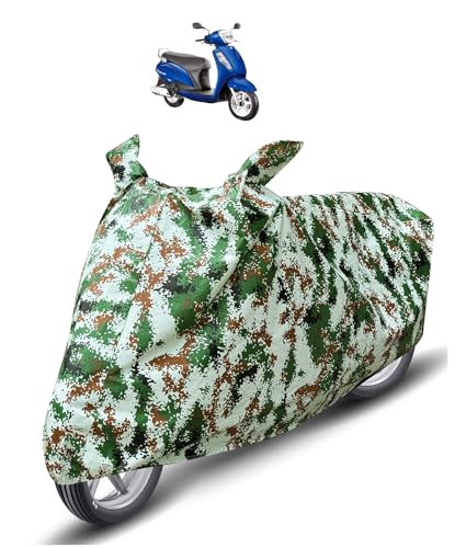 Image of Auto Hub Waterproof Scooty Cover Compatible with Suzuki Access 125 Dustproof, UV Protection Two Wheeler Scooty Access 125 Cover - Forest