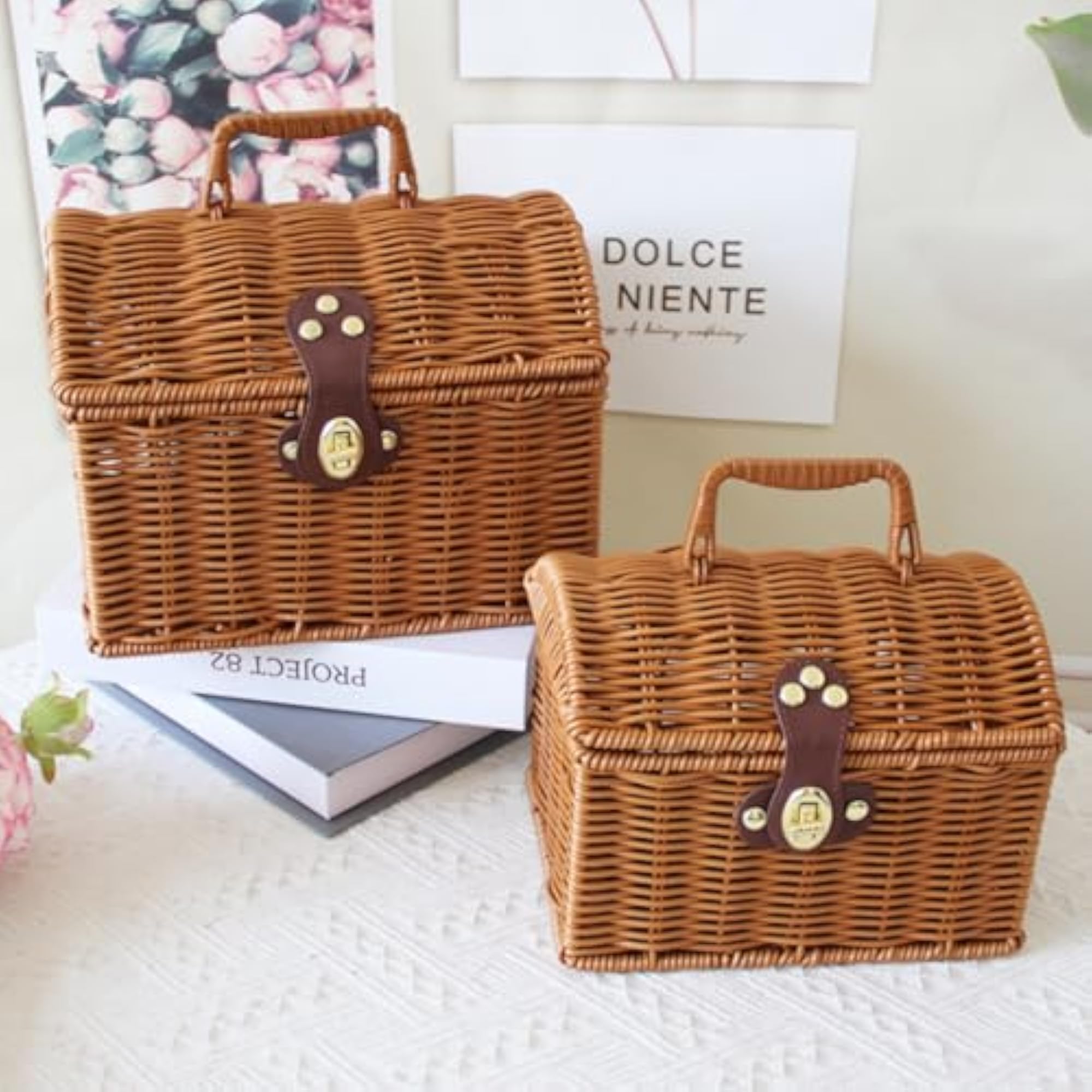 Top Handle Decorative Storage Chest, Gift Giving