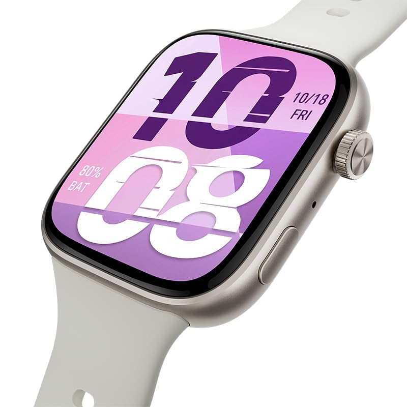 Image of HONOR Watch X5i Smartwatch, 1.97 inch Thin Bezel AMOLED Display, 21-Day Battery Life, Bluetooth Calling, 109 Sports Modes, Sleep Tracking, 10m Water Resistant, Android & iOS Compatible, White