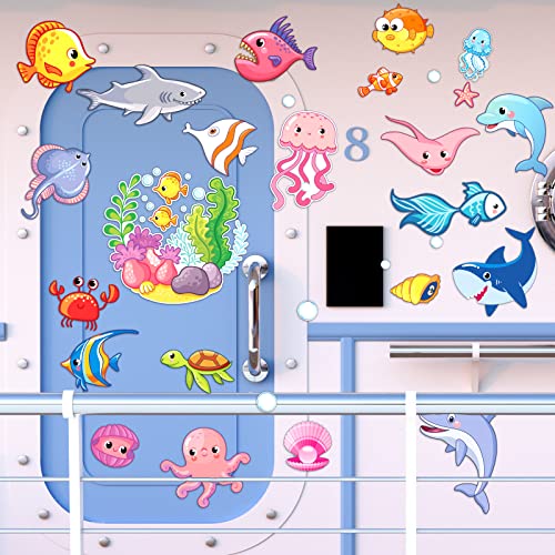 Imanes decorativos animales marinos para puerta miniatura 4