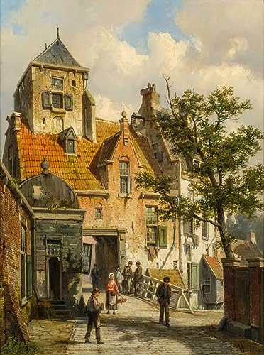 Toile vue de Haarlem Willem Koekkoek poster 50 x 70 cm SERENDIPITP