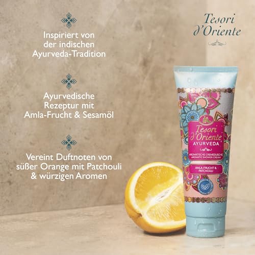 TESORI D'ORIENTE Geschenkset | Cremeduschen 3 x 75 ml (Ayurveda, Persian Dream und Byzantium) Duschcremes zur Körperpflege | Wellness-Rituale für Körper & Sinne – Bild 7