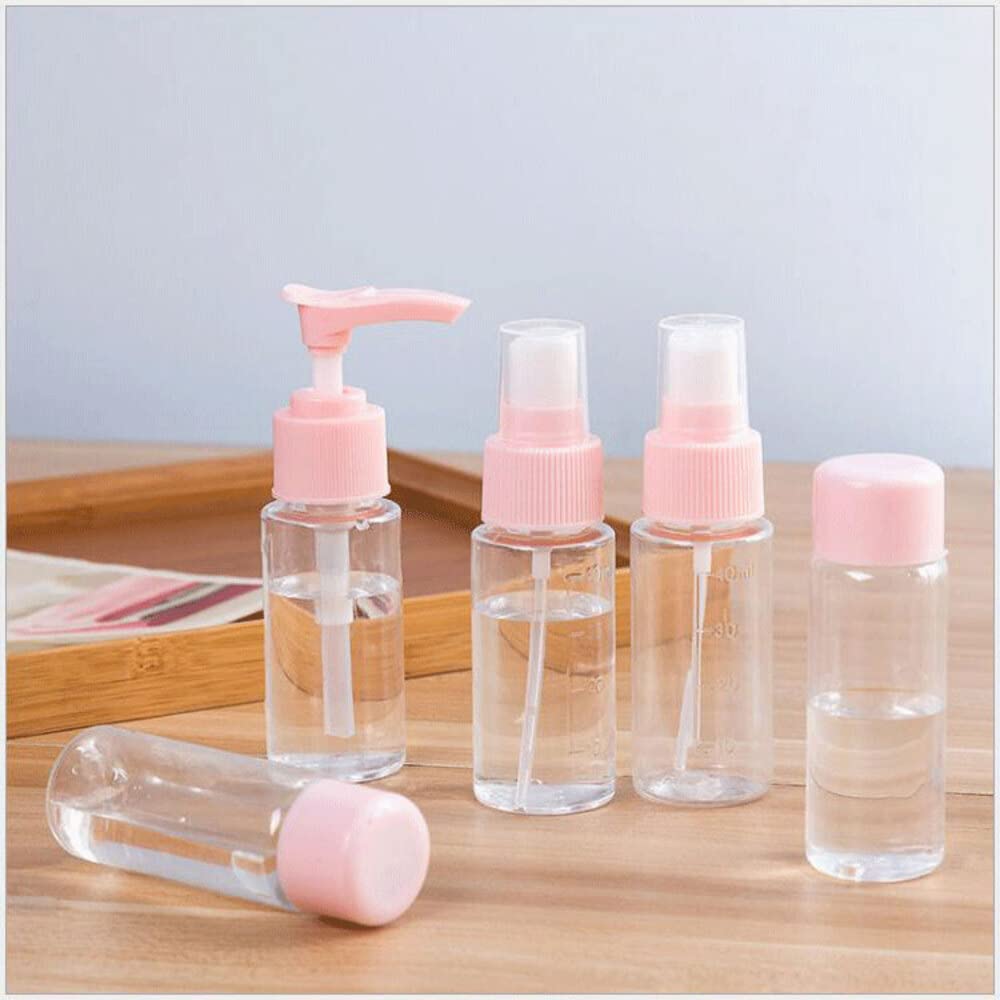 Wrixty Plastic Portable Travel Cosmetics Bottles Plastic Pressing Spray Bottle for Cosmetic, Makeup, Toiletries Liquid Containers Bottles (7 Pcs/Set, Assorted colour) Wrixty Plastic Portable Travel Cosmetics Bottles Plastic Pressing Spray Bottle for Cosmetic, Makeup, Toiletries Liquid Containers Bottles (7 Pcs/Set, Assorted colour)