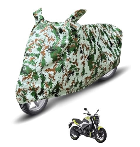 Image of Auto Hub Waterproof Bike Cover Compatible with Bajaj Dominar 250 Dustproof, UV Protection Two Wheeler Bike Dominar 250 Cover - Forest