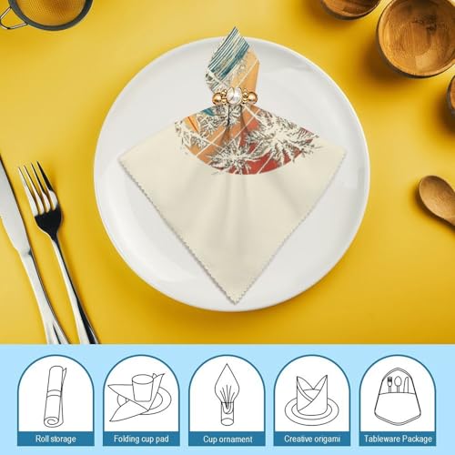Servilleta cuadrada de alta suavidad y acabado fino para mantelería de restaurante 8
