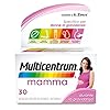 Multicentrum Mamma, Integratore Alimentare Multivitaminico e Multiminerale per le donne in gravidanza, con Acido Folico, 30 compresse