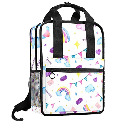 Cartable pour filles et sac à dos aquarelle mixte taille unique pour l'école