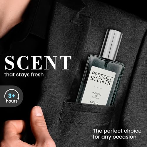 Image of Perfect Scents Fragrances, Inspired by Davidoff's Cool Water, Men's Eau de Toilette, CLEAN, Vegan, Paraben-Free, Phthalate-Free, Never Tested on Animals, 3.4 Fluid Ounces