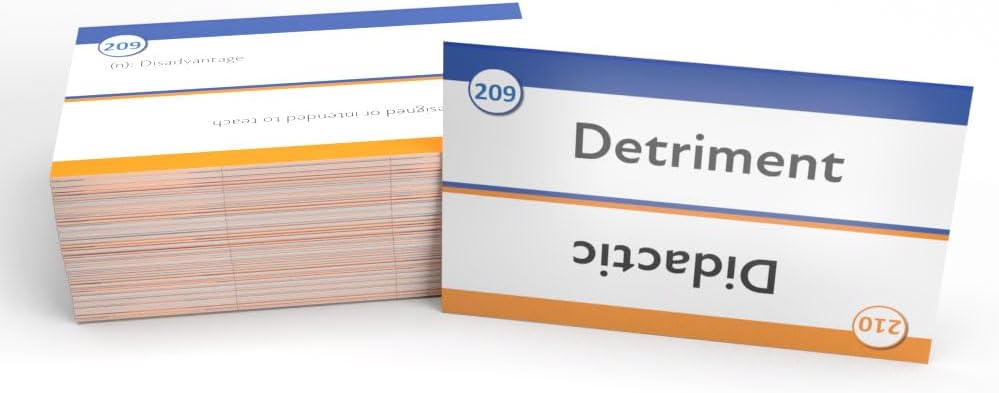 SAT Vocabulary Study Cards 2026-2027: SAT and PSAT Verbal Test Prep [700+ Vocab Terms]