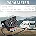 FARBIN Truck Back up Alarm 6Pcs 110dB 12V-48V DC Car Reverse Alarm Horn Heavy-Duty Backup Warning Reversing Warning Alarms Waterproof Back Up Beeper (6Pcs HT Equipped with Wire)